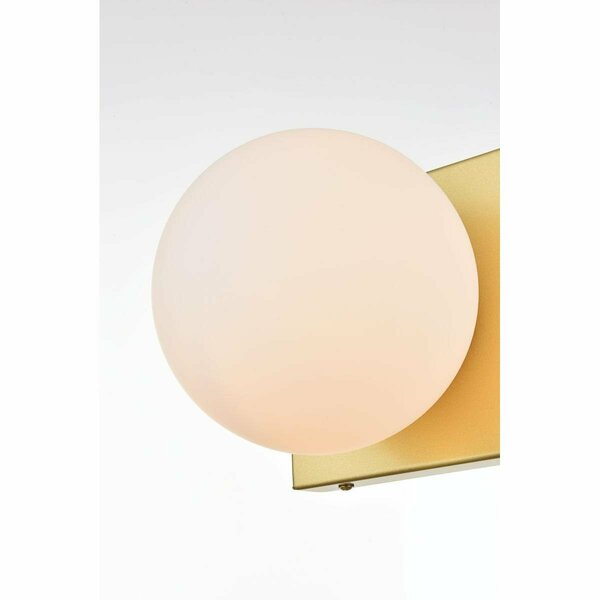 Cling 110 V E12 One Light Vanity Wall Lamp, Brass CL2960310